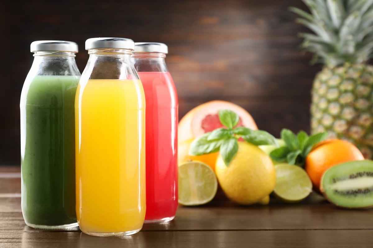 Orange carrot turmeric juice