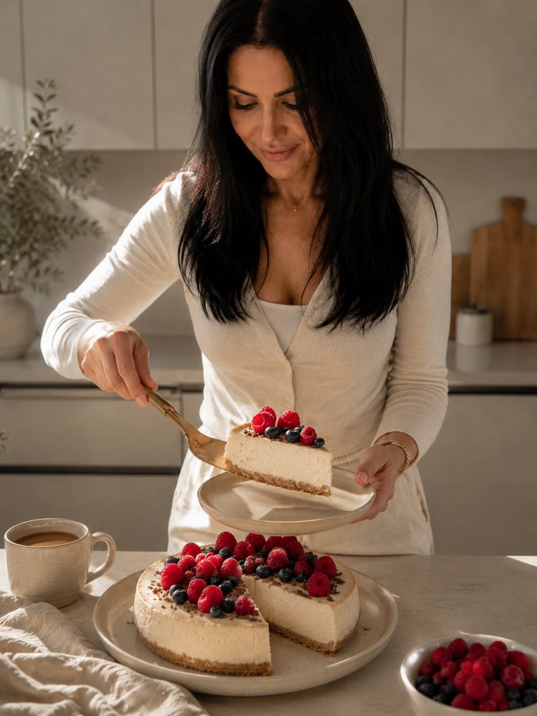 Cheesecake with berries